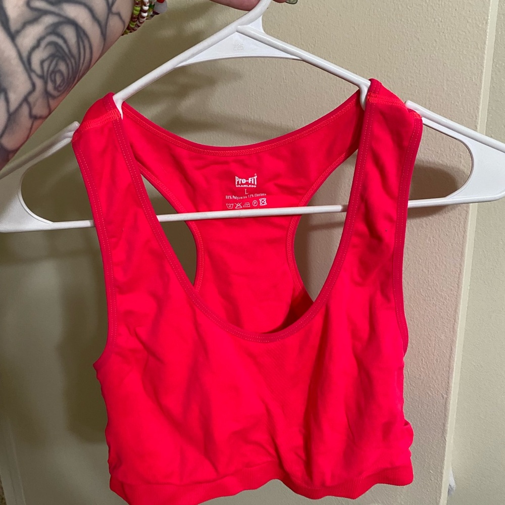 Women's Red Sports Bra